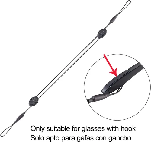 Miniatura 3 de Correas ajustables para lentes de sol, correas para lentes de sol, correas para gafas, correas para gafas, cordón para las patillas con ganchos