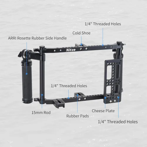 Miniatura 2 de Nitze JSQ-002 - JSQ-002 - Jaula universal para monitor LCD de hasta 9 pulgadas