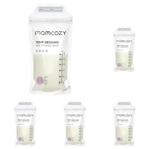 Miniatura 10 de Momcozy Bolsas de Almacenamiento de Leche Materna, Bolsas de Almacenamiento de Leche con Cambio de Color Sensible a la Temperatura para Lactancia