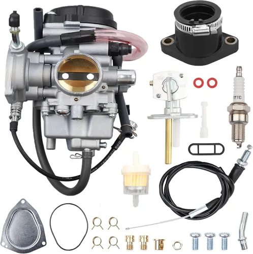 Miniatura 9 de Carburador Compatible con Yamaha 2000-2006 Kodiak 400 YFM400 & Big Bear 400 & Bruin 350, 2007-2012 Grizzly 350 Grizzly 450, 2006-2009 Wolverine 350