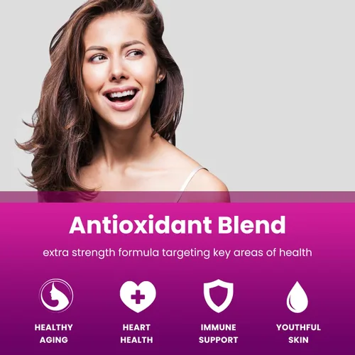 Miniatura 4 de Suplemento de resveratrol Fórmula extra fuerte de 1400 mg para un envejecimiento saludable, apoyo inmunológico y salud cardíaca 60 cápsulas