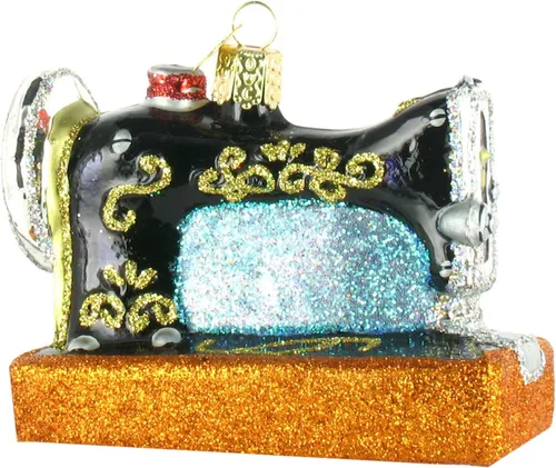 Miniatura 4 de Old World Christmas Hobbies Gifts - Adornos de vidrio soplado para máquina de coser de árbol de Navidad, 2.75, multicolor