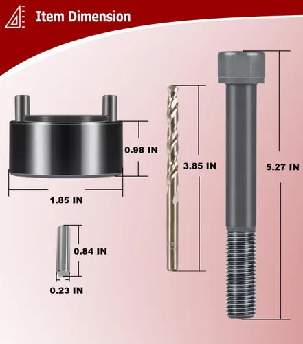 Miniatura 6 de Para LS LT Kit de pasador de cigüeñal amortiguador de cigüeñal taladro herramienta de fijación para LS1 LS2 LS3 LT1 LQ4 LQ9 LSX LSA 5.3 6.0 motor