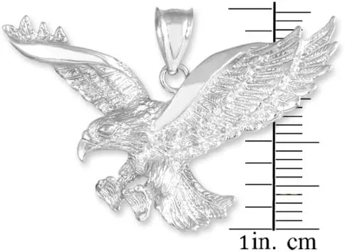 Miniatura 4 de Animal Kingdom Colgante de plata de ley 925 con águila voladora Plata esterlina
