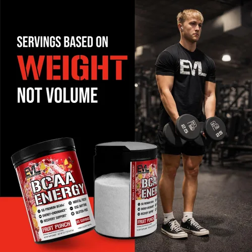 Miniatura 6 de Evlution Nutrition BCAA Energy - Suplemento de aminoácido energizante de alto rendimiento para el desarrollo muscular, recuperación, resistencia