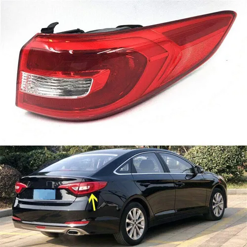 Luz Trasera Compatible con Hyundai Sonata 2015 2016 2017 Reemplaza 92402C2000 HY2805129 (Lado Derecho del Pasajero)