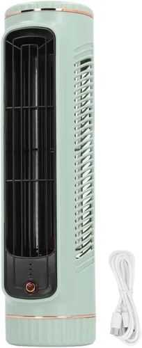 TOPINCN Ventilador de escritorio sin aspas, ventilador de escritorio silencioso sin aspas con 3 velocidades de enfriamiento, ventilador de