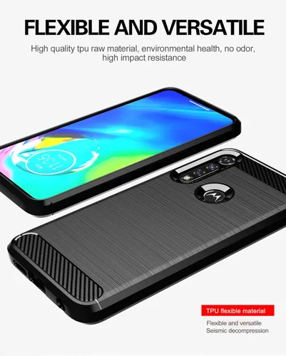 Miniatura 2 de MAIKEZI - Carcasa para Motorola G Power, 2020, incluye protector de pantalla HD, TPU suave, antiderrame
