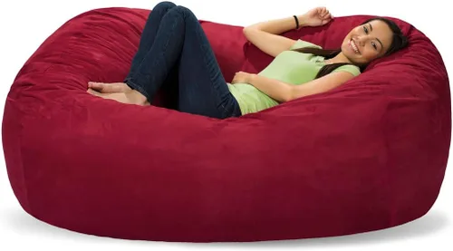 Miniatura 8 de Comfy Sacks - Puf de espuma viscoelástica de 6 pies, tumbona de color zorro polar