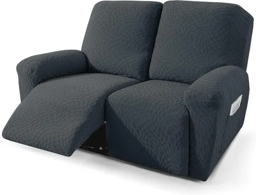 Miniatura 33 de ZNSAYOTX 2026 Funda elástica para sillón reclinable de 3 piezas (61 cm-94 cm) Fundas súper suaves para silla reclinable con bolsillo grande y lazos