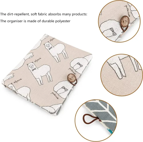 Miniatura 2 de Lmbabter Organizador extraíble para bolsa de bebé, bolsa de pañales con 6 bolsillos en total, bolso y bolsa de mano para mujeres, mamás, enfermeras