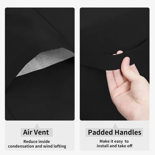 Miniatura 5 de Easy-Going Funda impermeable para silla de patio, resistente a los rayos UV, para exteriores, resistente a la intemperie, con costuras selladas