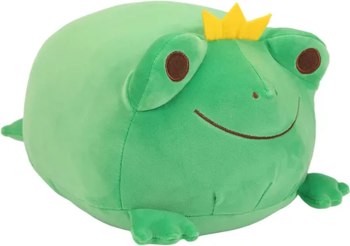 Animal de peluche de rana súper suave, linda almohada de rana para acurrucar, adorable juguete de peluche de rana, regalo para niños pequeños, niñas