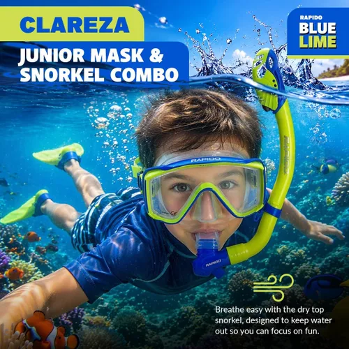 Miniatura 2 de Phantom Aquatics Rapido Clareza Junior Mask and Snorkel Combo