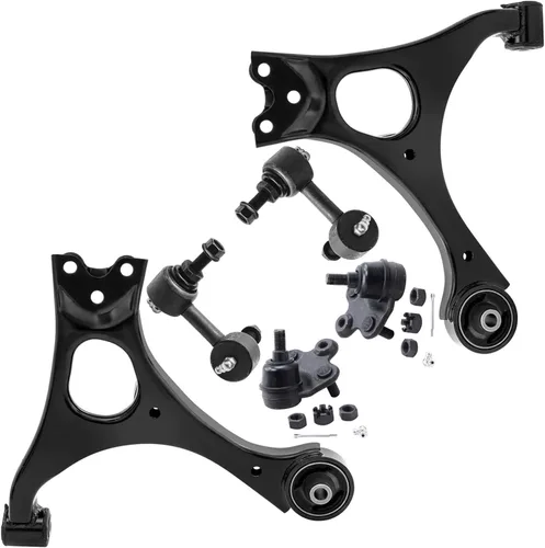 Miniatura 232 de Detroit Axle - Kit de extremo delantero para Chrysler 300 Dodge Charge Challenger 2011-2023, 2 brazos de control inferiores traseros 2 rótulas