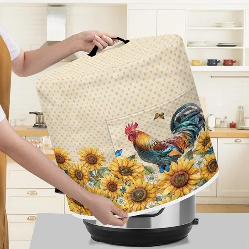 Miniatura 4 de Cozeyat Cubierta para olla a presión de gallo, antiestática para olla a presión eléctrica de 3 cuartos de galón, cubierta para electrodomésticos