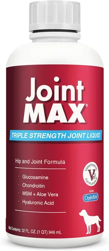 Líquido para perros – Glucosamina Condroitina MSM Suplemento líquido para cadera y articulaciones con cúrcuma orgánica – Aceite de apoyo para