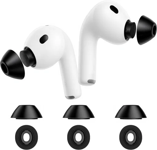 Miniatura 8 de Lanwow - Almohadillas de espuma viscoelástica para AirPods Pro. Almohadillas de silicona sin dolor. Antideslizante. Se adaptan al estuche de carga