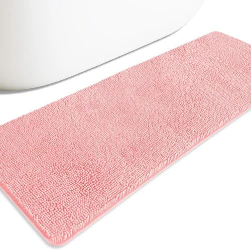 Miniatura 50 de Alfombra de baño pequeña de 12 x 18 pulgadas, lavable y absorbente, antideslizante, alfombra de baño de felpilla gruesa y suave para baño, ducha