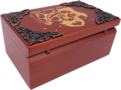 Miniatura 5 de Youtang - Caja de música de joyería con espejo, caja de música tallada en madera con mecanismo de cuerda, caja de regalo para cumpleaños, Movimiento