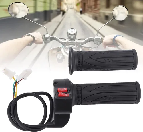 Miniatura 3 de Mango universal del acelerador de bicicleta eléctrica, 3 velocidades ajustable con control de avance/retroceso