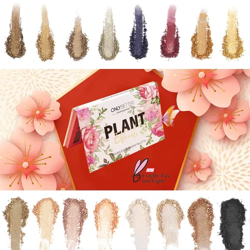 Miniatura 7 de Paleta de sombras de ojos marrón vegana con 16 tonos - Alta pigmentación, fácil de mezclar - Tonos desnudos metálicos y brillantes - De larga