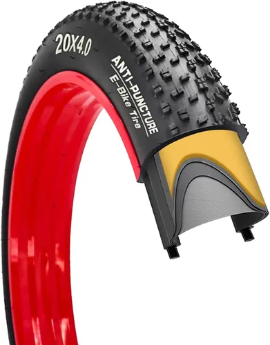 Neumáticos de bicicleta eléctrica de 20 pulgadas/26 x 4.0 pulgadas, con protección antipinchazos, neumáticos de triciclo de bicicleta eléctrica,