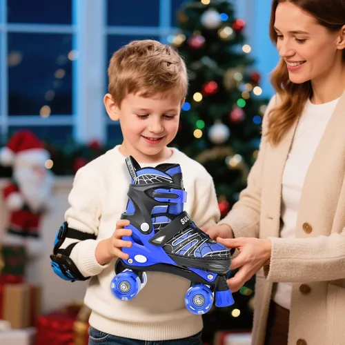 Miniatura 6 de SULIFEEL - Patines ajustables para niños para niños de 3-5, 5-8, 6-12 años con ruedas iluminadas ajustables de 4 tamaños, el mejor regalo para niños