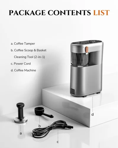 Miniatura 9 de C1 - Mini máquina de café expreso compacta con café molido, cafetera portátil recargable, pequeña máquina de espresso eléctrica para viajes