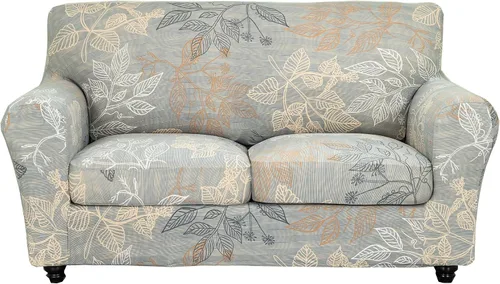 Miniatura 53 de CRFATOP Fundas elásticas para sillón de 2 plazas suaves con diseño floral para perros, fundas elásticas para sillón de 1 plaza, fundas lavables