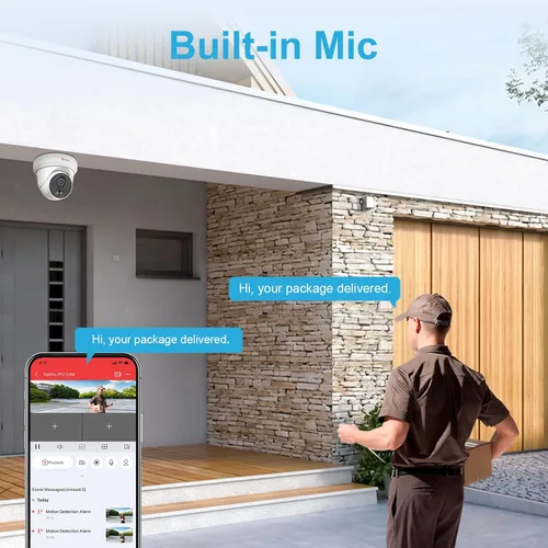 Miniatura 7 de Anpviz Cámara IP PoE de 6 MP, cámara IP de seguridad de torreta de metal completo 3K para exteriores e interiores, visión nocturna inteligente