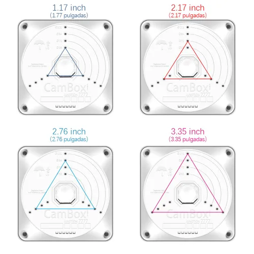 Miniatura 7 de OOSSXX Caja de conexiones universal para cámara de seguridad, caja de montaje de cámara CCTV impermeable para gestión de cables, caja de conexiones
