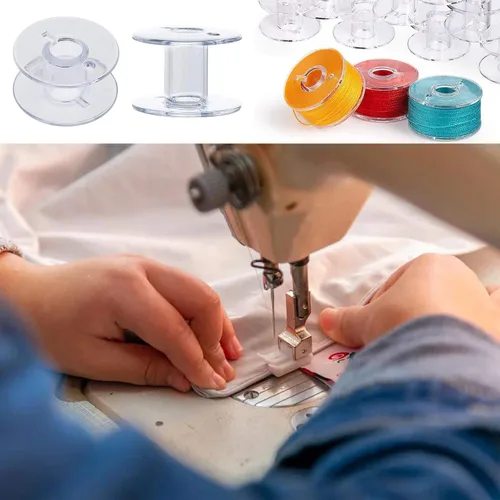 Miniatura 4 de Paquete de 100 bobinas para máquina de coser Brother, bobinas SA156 para máquina de coser