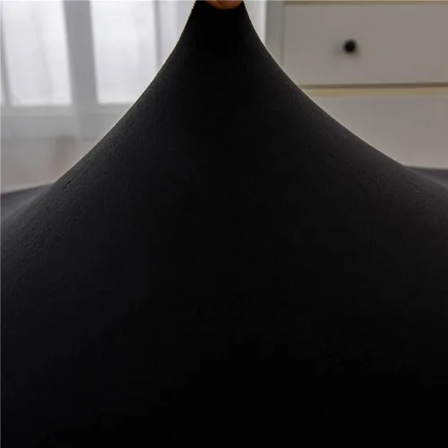 Miniatura 8 de Funda de terciopelo para tumbona de lujo, para sala de estar, muebles de interior, ultra suave, lavable a máquina, color negro