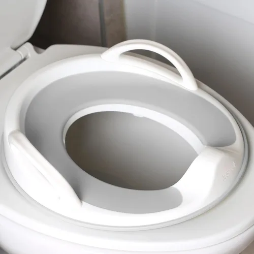 Miniatura 8 de Jool Baby Asiento de entrenamiento para ir al baño para niños y niñas con asas, se adapta a inodoros redondos y ovalados, antideslizante