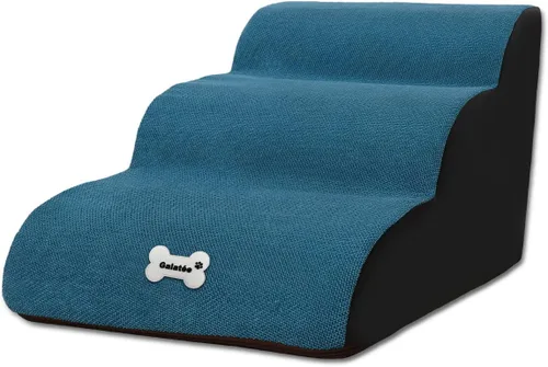 Miniatura 8 de Escaleras para mascotas, lavable y con cremallera, rampa extraíble para mascotas, escaleras de esponja de alta densidad para perros