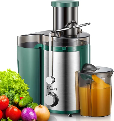 Miniatura 9 de Máquina exprimidora, extractor centrífugo de 800 W con boca ancha de 3 pulgadas, canal de alimentación para frutas y verduras, fácil de limpiar