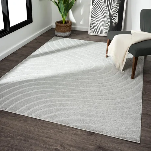 Miniatura 20 de LUXE WEAVERS Alfombra de Área Moderna Geométrica de Ondas Beige 2x3