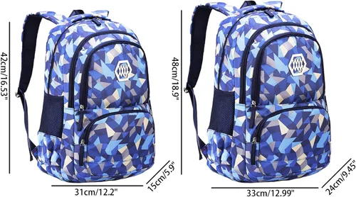 Miniatura 2 de JiaYou Mochila escolar primaria para niña con estampado de flores