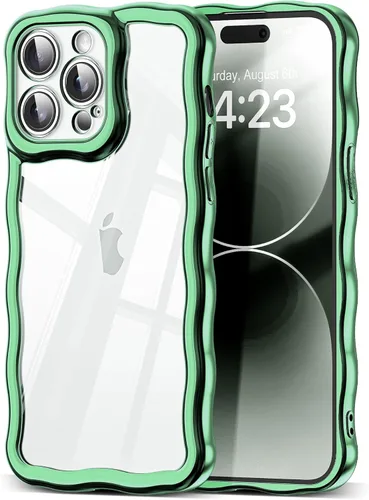 Miniatura 135 de SKYLMW Compatible con iPhone 6s Plus/6 Plus Case de 5.5", Linda Kawaii Marco Ondulado Rizado Forma de Marco Funda de Silicona Suave Resistente a