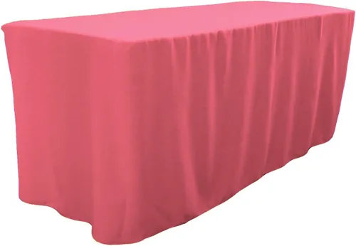 Miniatura 15 de LA Linen Mantel ajustable de popelina de poliéster, 96.2 in de largo x 30.0 in de ancho x 76.2