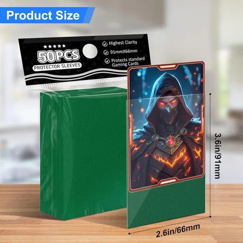 Miniatura 2 de Tioplior Fundas para tarjetas coleccionables de ajuste perfecto, fundas mate TCG, protector de tarjetas deportivas suave para tarjeta fotográfica