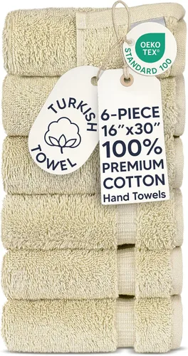 Miniatura 145 de Chakir Turkish Linens - Toallas turcas de 100% algodón, suaves y absorbentes (4 paños, color gris)