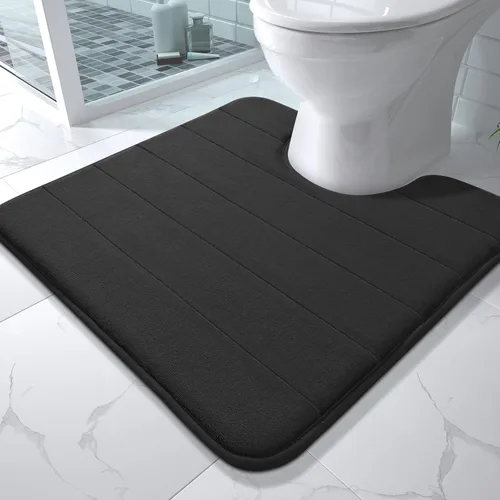 Miniatura 44 de Yimobra Tapete de baño de espuma viscoelástica, súper suave, absorbente, antideslizante, de secado rápido, lavable a máquina, tapete para bañera