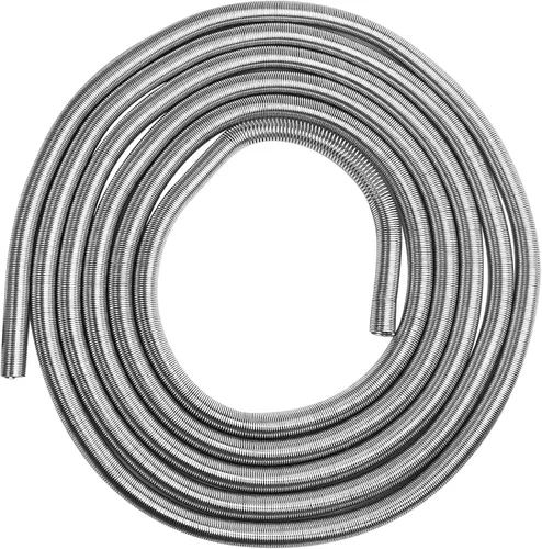 Protector de Línea de Freno de 1/4 Pulgada - 16 Pies de Acero Inoxidable Continuo + Protector Galvanizado | Resistente a la Corrosión, Escudo de