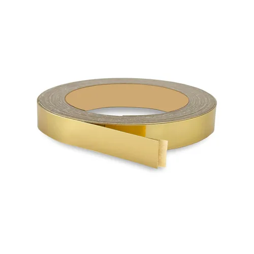 Miniatura 22 de Bandas de borde plateado cepillado de 1 pulgada x 25 pies – Adhesivo fuerte para despegar y pegar, fácil aplicación – Cinta de borde flexible