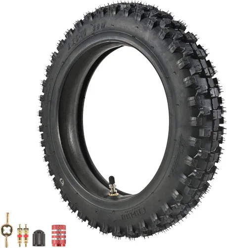 Miniatura 8 de Trkimal Juego de neumáticos todoterreno y tubo interior de 2.5-10 pulgadas, la mayoría de neumáticos de motocross de 49 cc, 50 cc y 70 cc