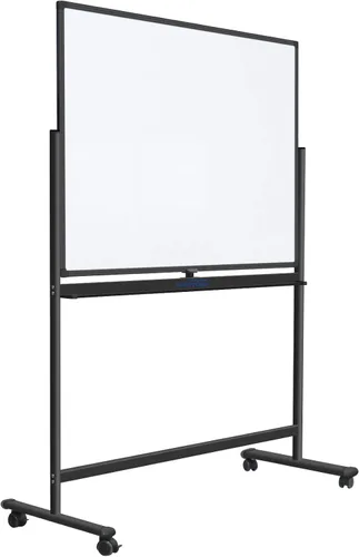 Miniatura 13 de H-Qprobd Pizarra blanca móvil de 60"x48" pulgadas de doble cara magnética de borrado en seco sobre ruedas - Pizarras blancas rodantes comerciales
