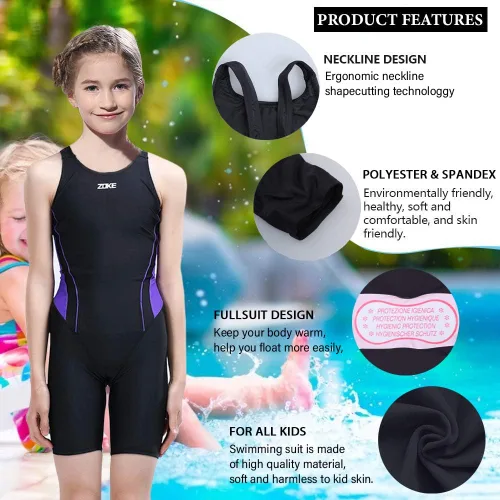 Miniatura 3 de karrack Traje de baño deportivo de una pieza para niñas