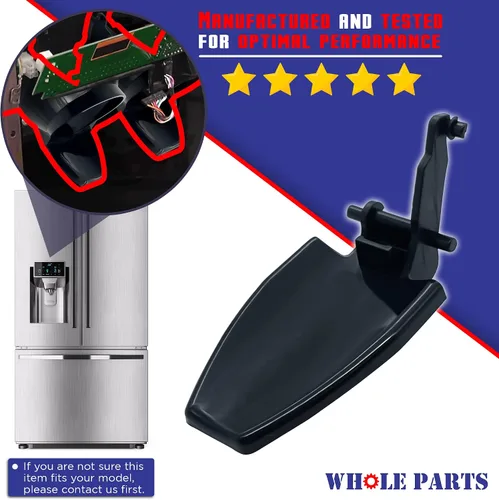 Miniatura 4 de Whole Parts 241682003 - Palanca dispensadora de agua para refrigerador (negra) – Reemplazo y compatible con algunos refrigeradores Westinghouse